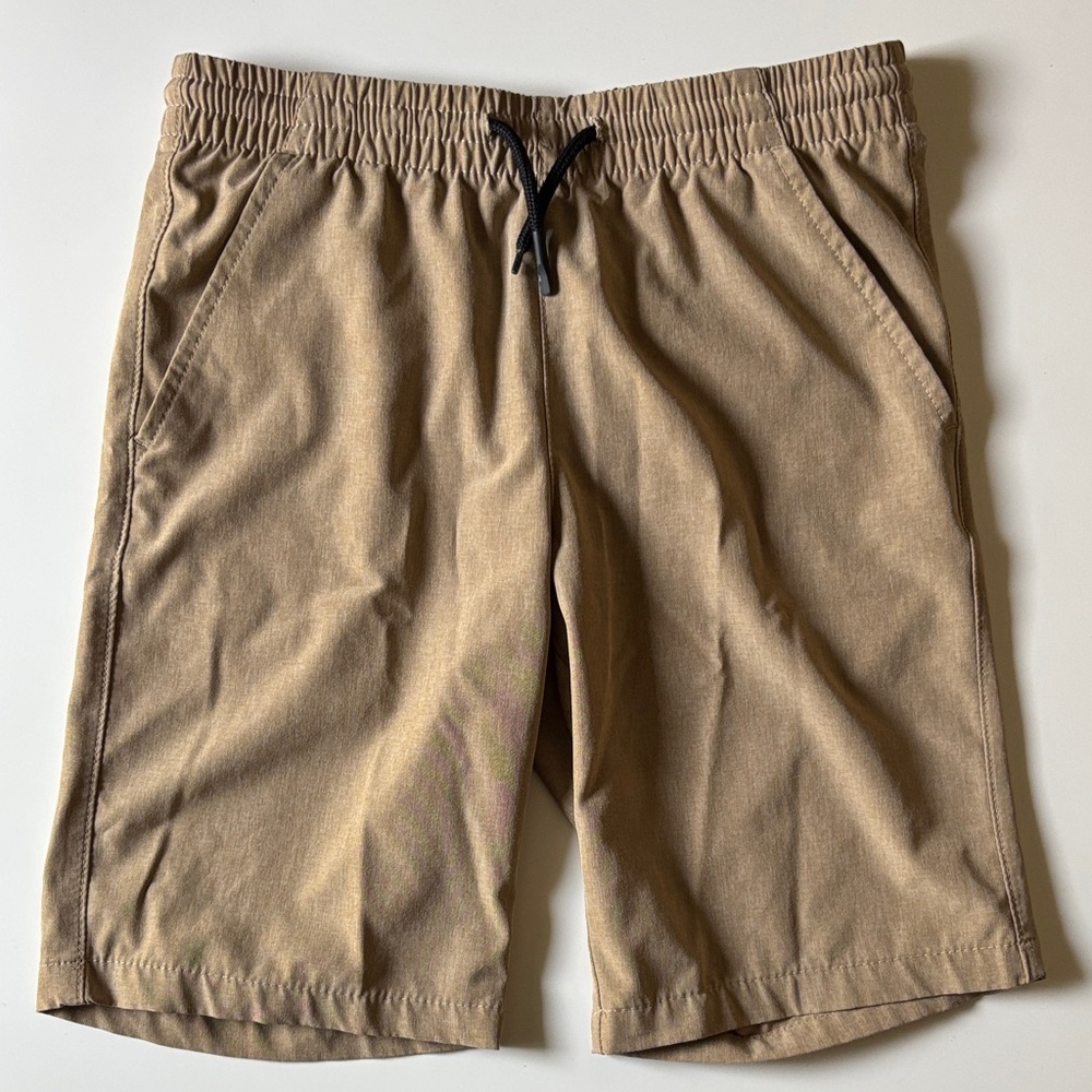 Boys Nautica quick dry khaki shorts